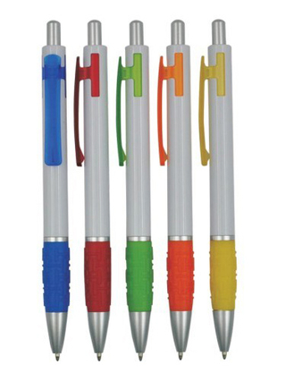 PP5840-1 Chear Plastic Ballpoint Pen with Customized Logo