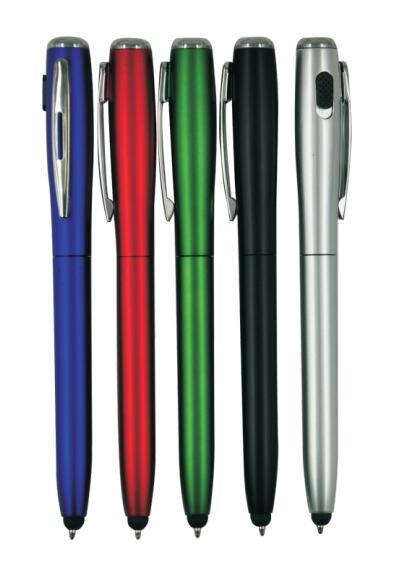 Stylus LED Light Ball Pen for Promotional Gift with Cap