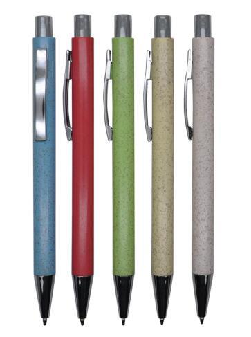 Recycle Wheat and Straw Plastic Ball Pen with Customized Logo