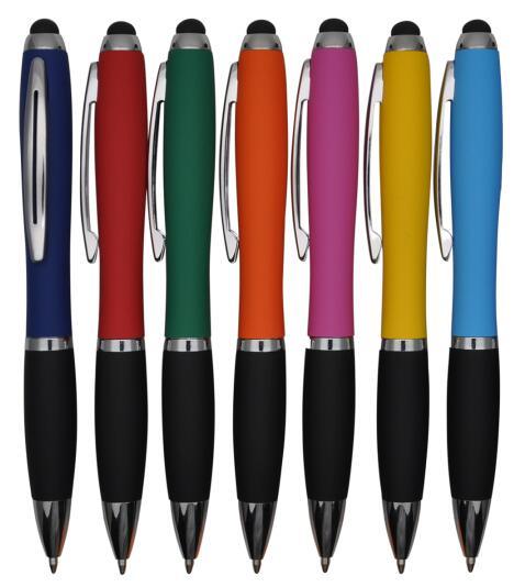 Stylus Rubber Finishing Best Selling Metal Ball Pen for School Supply