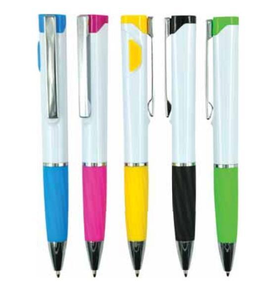 LED Light Logo Plastic Ball Pen for Promotion