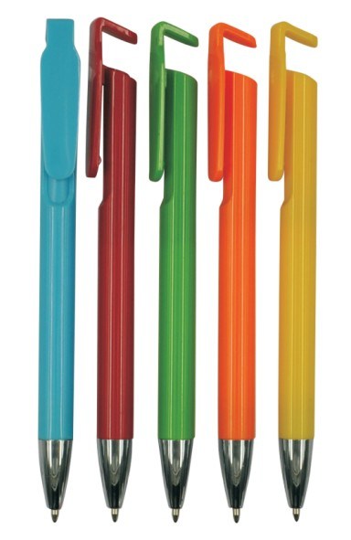 PP86072 Hot Selling Phone Holder Logo Plastic Ball Pen