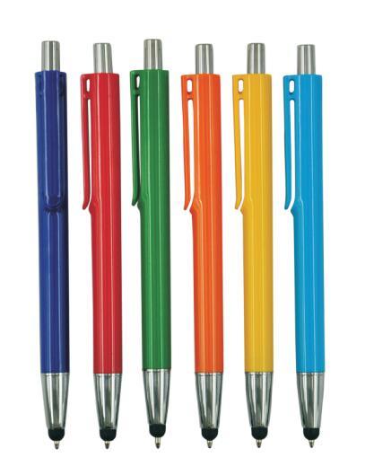 Click Plastic Solid Ball Pen for Promotion