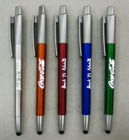 LED Light Stylus Ball Pen with Customized Logo