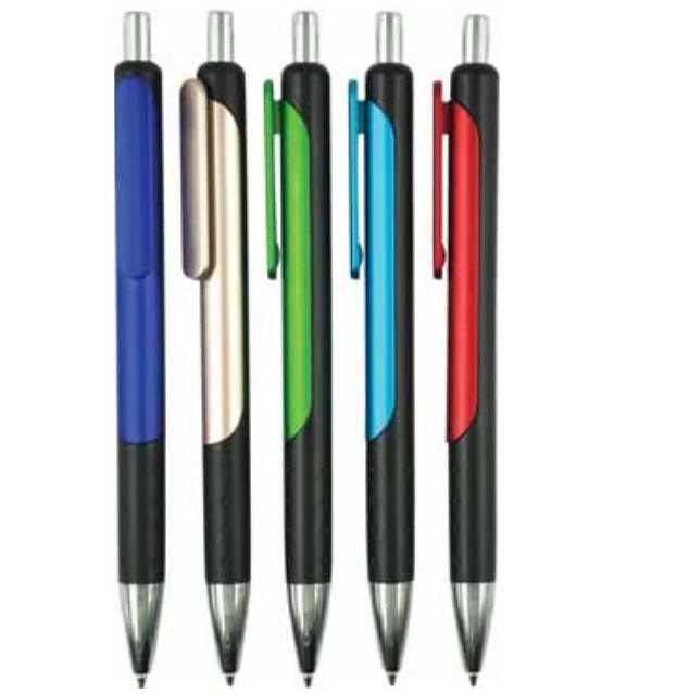 Free Sample New Design Plastic Ball Pen with Logo Imprint