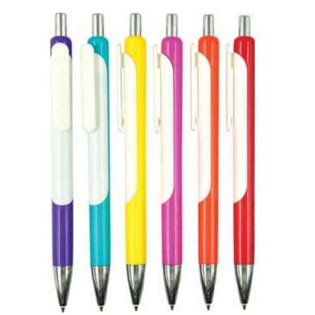 Free Sample New Design Plastic Ball Pen with Logo Imprint