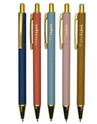 Newest Metal Rubber Ball Pen with Customized Laser