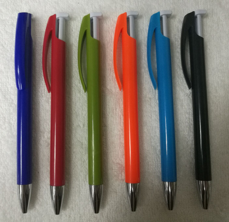Click Plastic Ball Pen with Customized Logo for Promotion