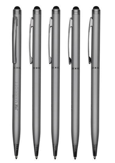 Cheapest Metal Touch Screen Slim Ball Pen with Customized Logo for Hotel Writing