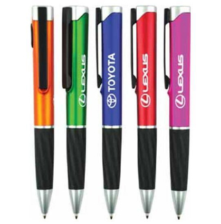 LED Light Logo Plastic Ball Pen for Promotion