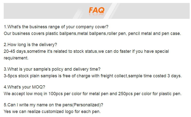 New Design Popular Selling Plastic Ball Pen with Personal Logo