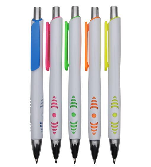 Newest Design Advertising Logo Ball Pen with Plastic for Office Supply