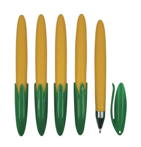 Novelty Design Funny Orange Corn Pen Shaped Ball Point Pen