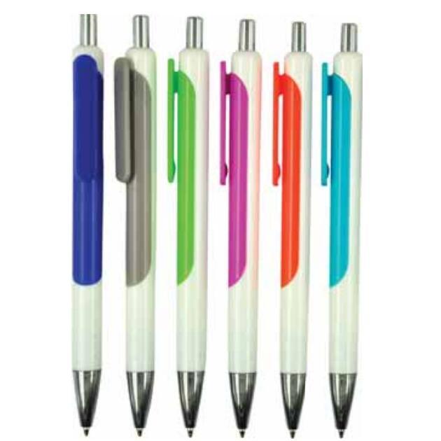 Free Sample New Design Plastic Ball Pen with Logo Imprint