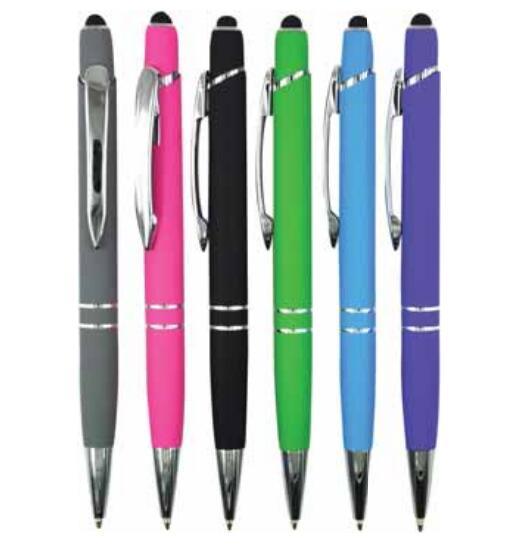 Rubber Finish Metal Pen Customized Logo Ball Pen