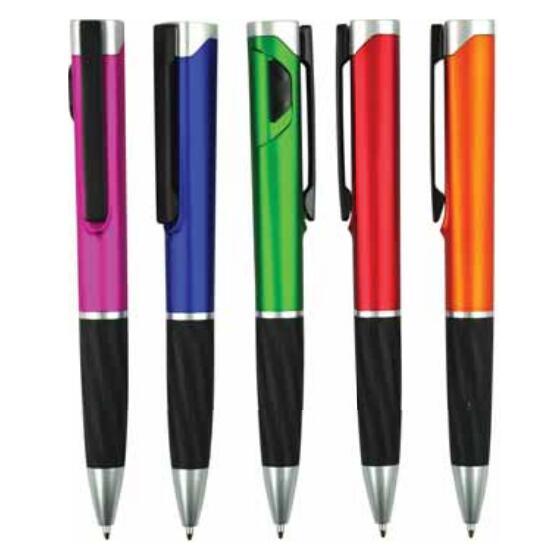 LED Light Logo Plastic Ball Pen for Promotion