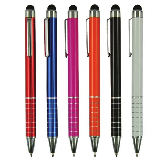 Popular Design Hot Selling Metal Stylus Ball Pen with Customized Logo