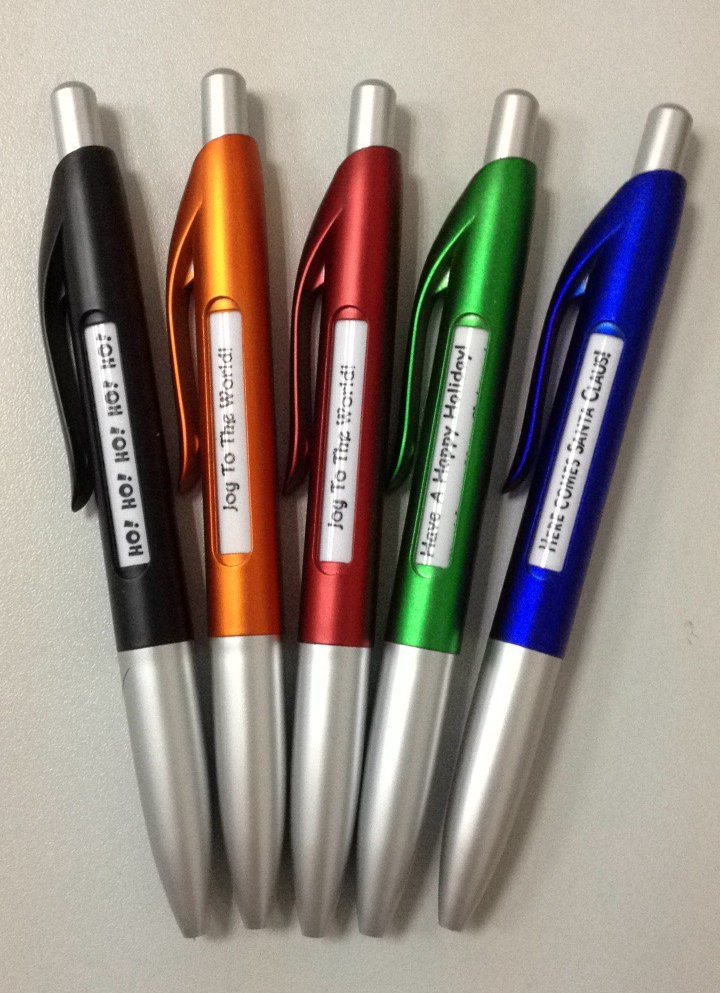 Advertising Plastic Window Click Ball Pen