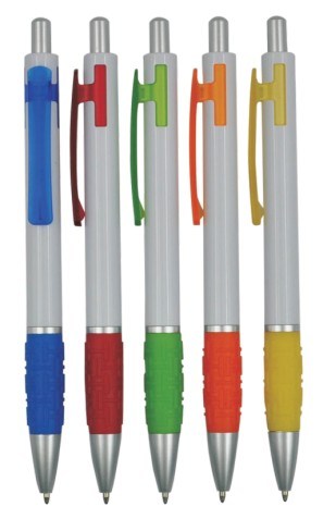 PP5840-1 Chear Plastic Ballpoint Pen with Customized Logo