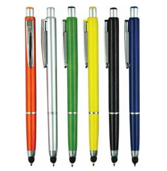 Hot Selling Plastic Stylus Ball Pen with Logo Imprint