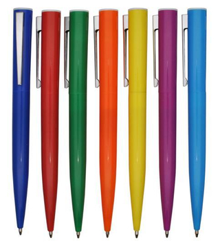 Customized Logo Twist Plastic Ball Pen for School Supply