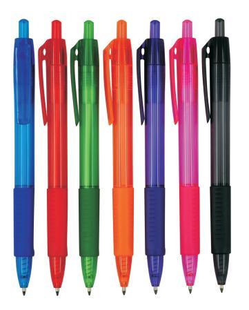 Promotional Gift Customized Plastic Ball Pen with Rubber