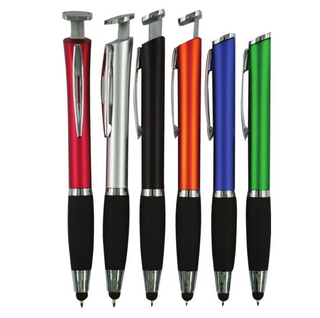 Phone Holder Stylus Ball Pen with Logo Imprint