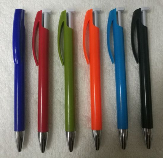 Click Plastic Ball Pen with Customized Logo for Promotion