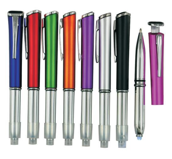 Plug Bush Phone Holder LED Light Ball Pen with Logo