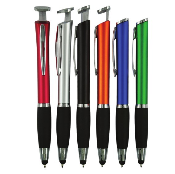 Phone Holder Stylus Ball Pen with Logo Imprint