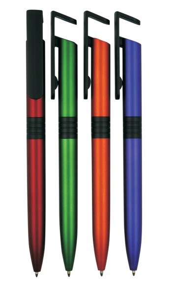 PP86042 Plastic Phone Holder Ballboint Pen with Logo