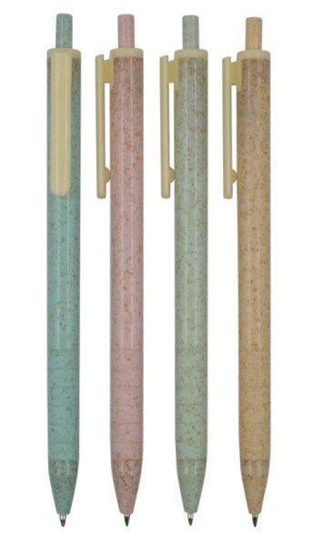 PP86048-1 Wheat Straw Plastic Ballpoint Pen
