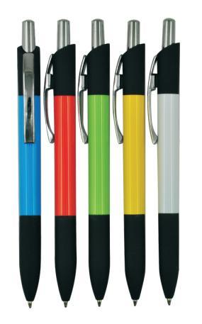 Promotional Gift Rubber Finish Plasic Ball Pen with Customized Logo