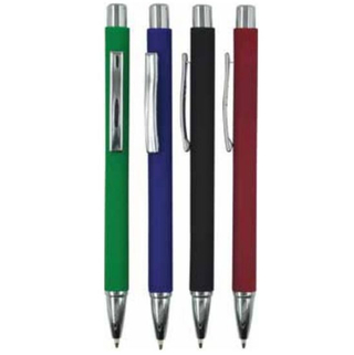 Hot Selling Rubber Finish Plastic Ball Pen with Customized Logo