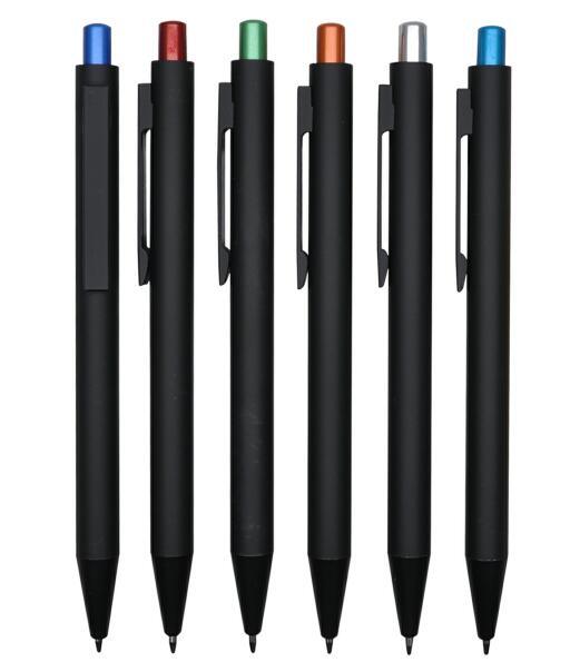 Customized Logo Black Metal Ball Pen for School Supply